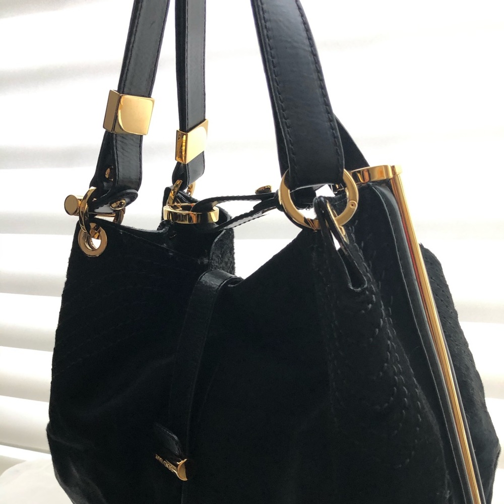 Jimmy Choo True Black Calf skin shoulder bag